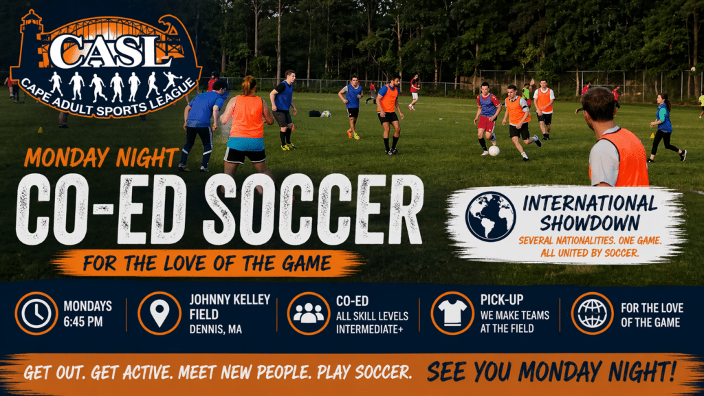 Cape Cod Co-ed Adult Soccer