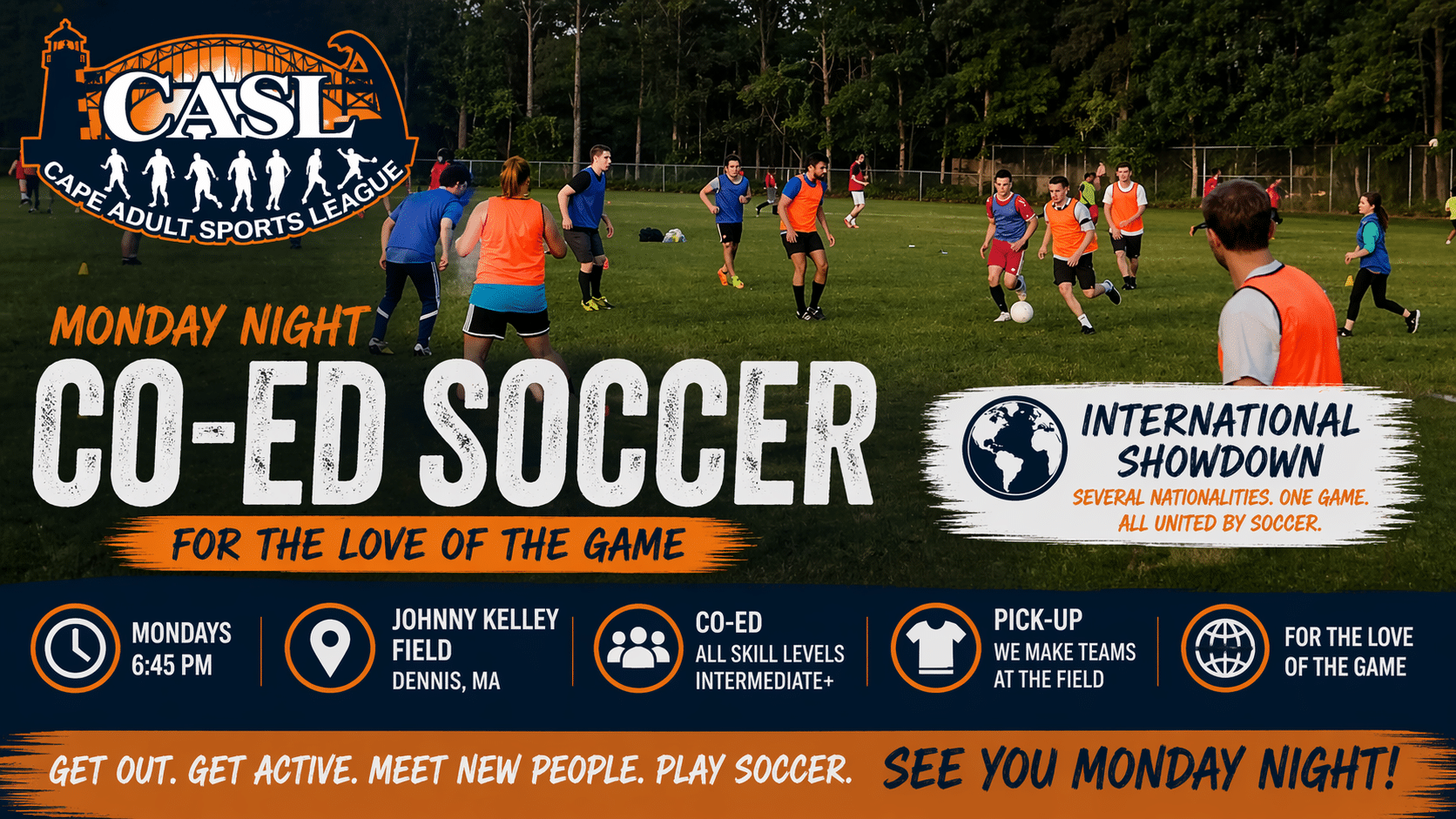 Cape Cod Co-ed Adult Soccer
