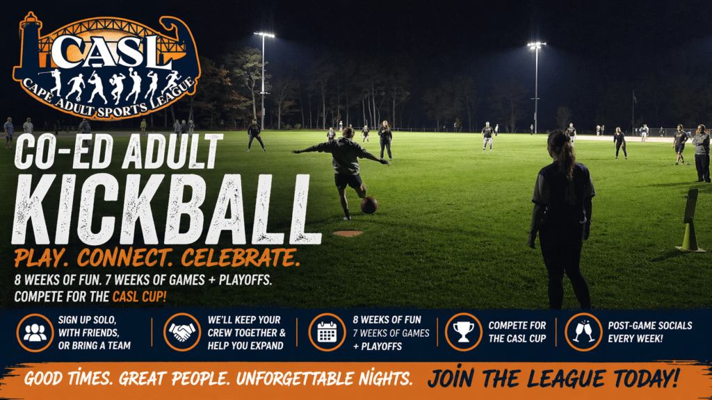 Spring 2026 Cape Cod Co-ed Adult Kickball League